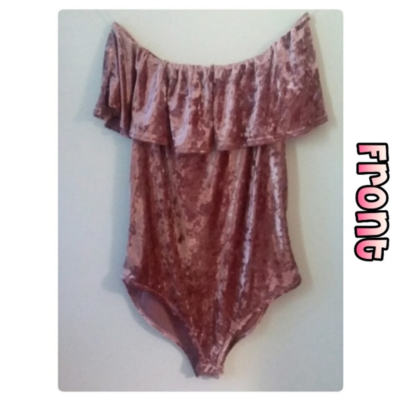 PLUS SIZE MAUVE VELVET BODY SUIT!🍁 - Picture 3 of 5